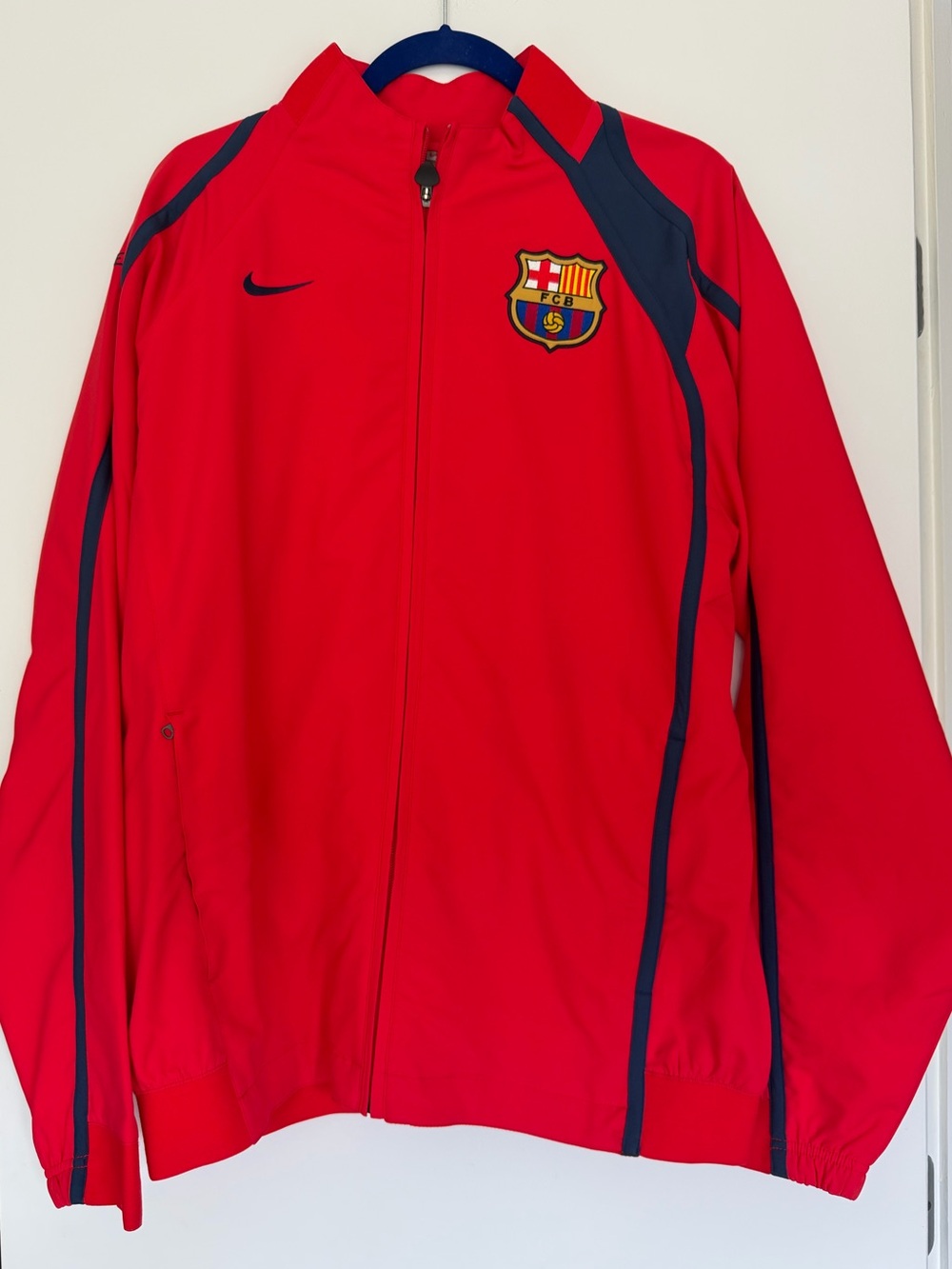 NWT Nike FC Barcelona Authentic Track Jacket FULL ZIP, XL men’s